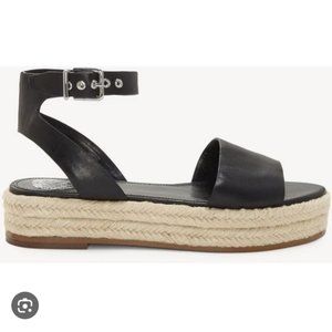 VINCE CAMUTO | Kathalia sandals wedges espadrilles black sz 6.5